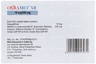 Oxramet Xr 10mg/500mg Tablet 7