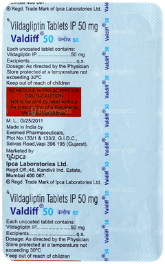 Valdiff 50 Tablet 15 Valdiff 50 Tablet 15