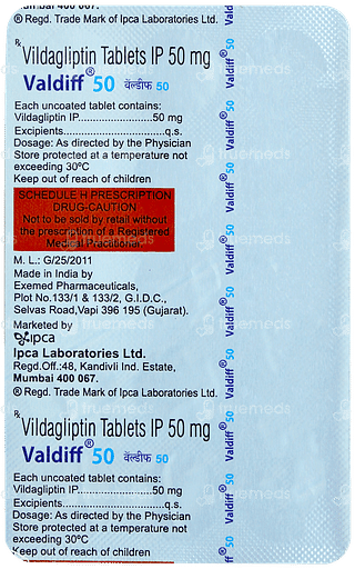 Valdiff 50 Tablet 15