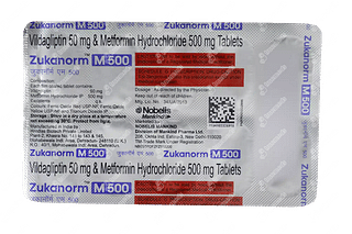 Zukanorm M 50/500 MG Tablet 10