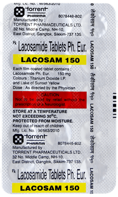 Lacosam 150 Tablet 15 Lacosam 150 Tablet 15