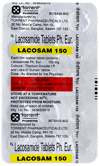 Lacosam 150 Tablet 15