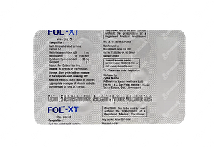 Fol Xt 1/1.5/30 MG Tablet 15