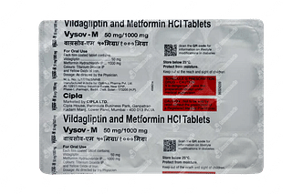 Vysov M 50/1000 MG Tablet 15