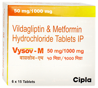 Vysov M 50mg/1000mg Tablet 15