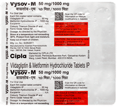 Vysov M 50mg/1000mg Tablet 15 Vysov M 50mg/1000mg Tablet 15