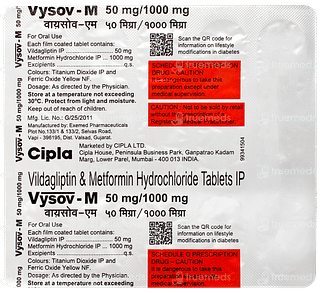 Vysov M 50mg/1000mg Tablet 15