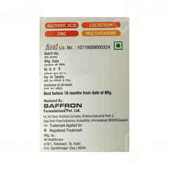 Vitacore C Plus Fruity Orange Flavour Chewable Tablet 30