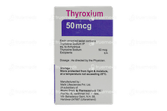 Thyroxium 50mcg Tablet 120
