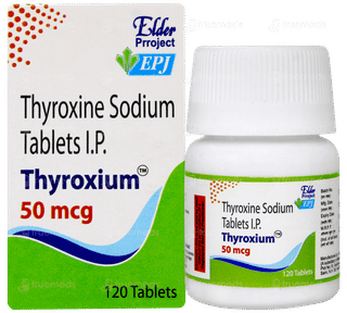 Thyroxium 50mcg Tablet 120
