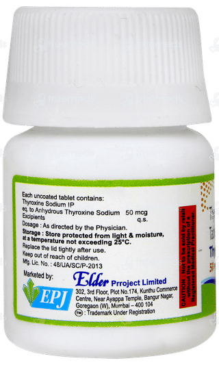 Thyroxium 50mcg Tablet 120