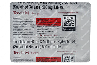 Tendia M 20/500 MG Tablet Sr 15