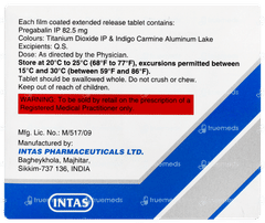Pregabid Cr 82.5 Tablet 10