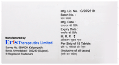 Eritel Beta 50 Tablet 15 Eritel Beta 50 Tablet 15