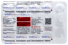 Telma Act 40/5/12.5 Tablet 15 Telma Act 40/5/12.5 Tablet 15