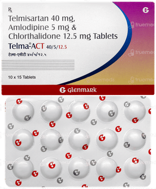 Telma Act 40/5/12.5 Tablet 15