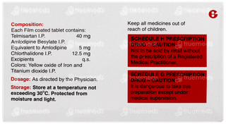 Telma Act 40/5/12.5 Tablet 15