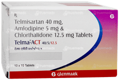 Telma Act 40/5/12.5 Tablet 15