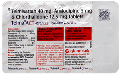 Telma Act 40/5/12.5 Tablet 15