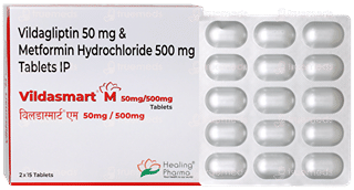 Vildasmart M 50Mg/500Mg Tablet 15