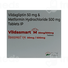 Vildasmart M 50mg/500mg Tablet 15