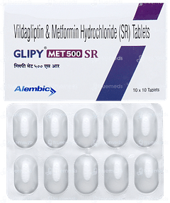 Glipy Met 500 Sr Tablet 10