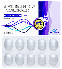 Gliptagreat M 1000 Tablet 10