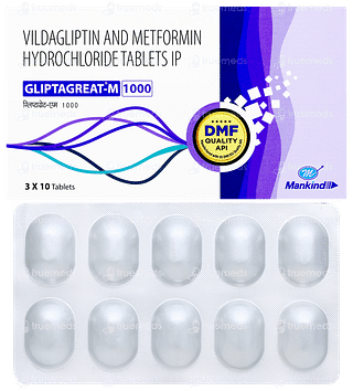 Gliptagreat M 1000 Tablet 10