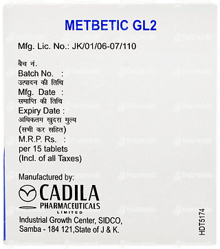Metbetic Gl2 Tablet 15