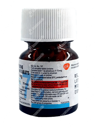 Eltroxin 75 MCG Tablet 120