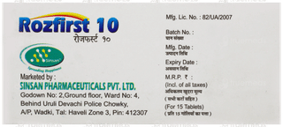 Rozfirst 10 Tablet 15