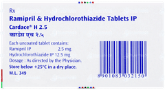 Cardace H 2.5 Tablet 15 Cardace H 2.5 Tablet 15