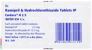 Cardace H 2.5 Tablet 15