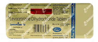 Levocetrizen 10mg Tablet 10