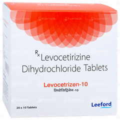 Levocetrizen 10 Tablet 10 Levocetrizen 10 Tablet 10