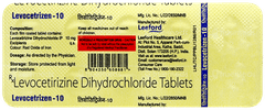 Levocetrizen 10 Tablet 10 Levocetrizen 10 Tablet 10