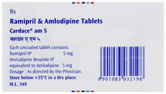 Cardace Am 5 Tablet 15 Cardace Am 5 Tablet 15