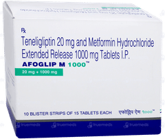 Afoglip M 1000 Tablet 15 Afoglip M 1000 Tablet 15