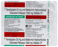 Afoglip M 1000 Tablet 15 Afoglip M 1000 Tablet 15