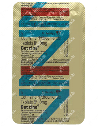 Cetzine 10 MG Tablet 15