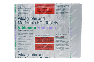 Vildamac M 50/1000 MG Tablet 15