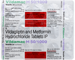 Vildamac M 50/1000 Tablet 15 Vildamac M 50/1000 Tablet 15