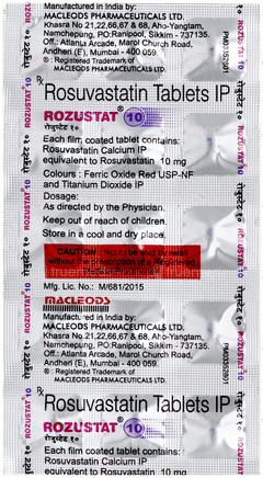 Rozustat 10 Tablet 15 Rozustat 10 Tablet 15