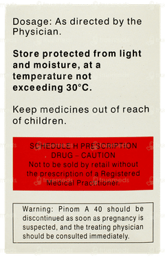 Pinom A 40 Tablet 15 Pinom A 40 Tablet 15