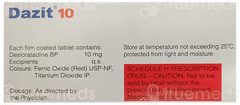 Dazit 10 Tablet 10 Dazit 10 Tablet 10