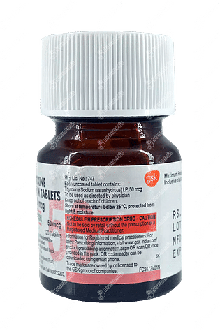 Eltroxin 50mcg Tablet 120