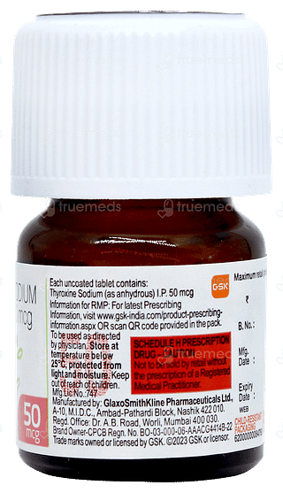 Eltroxin 50mcg Tablet 120