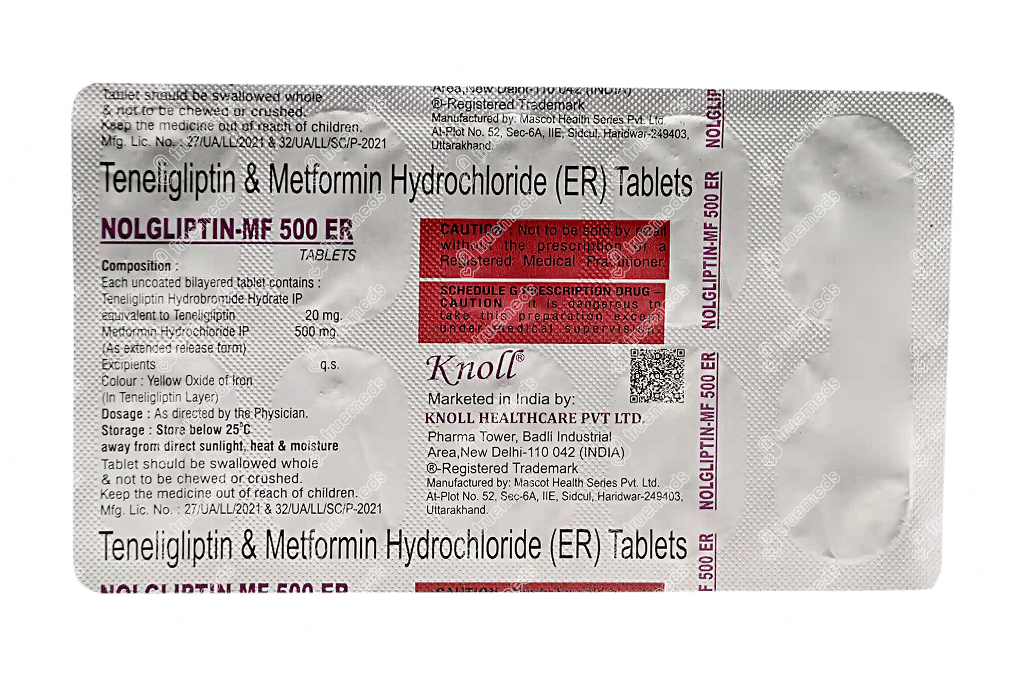 Nolgliptin Mf 20/500 MG Er | Order Nolgliptin Mf 20/500 MG Tablet Er ...