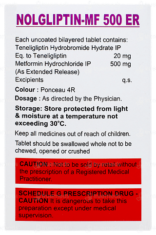 Nolgliptin Mf 500 Er Tablet 10