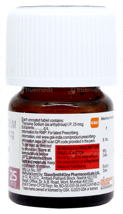 Eltroxin 25mcg Tablet 120 Eltroxin 25mcg Tablet 120